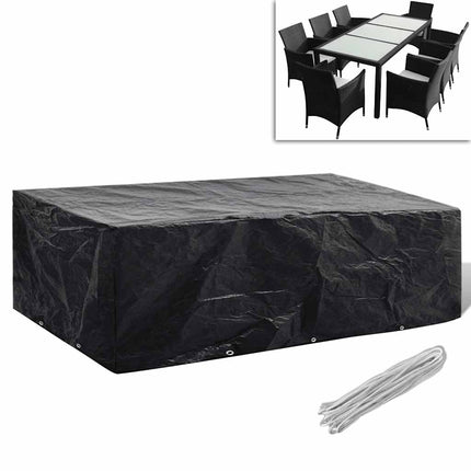 Housses De Salon De Jardin 2 Pcs Rotin 8 Œillets 113X113 Cm