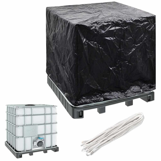 Housse De Réservoir D'eau De Jardin 2Pcs 8 Œillet 116X100X120Cm