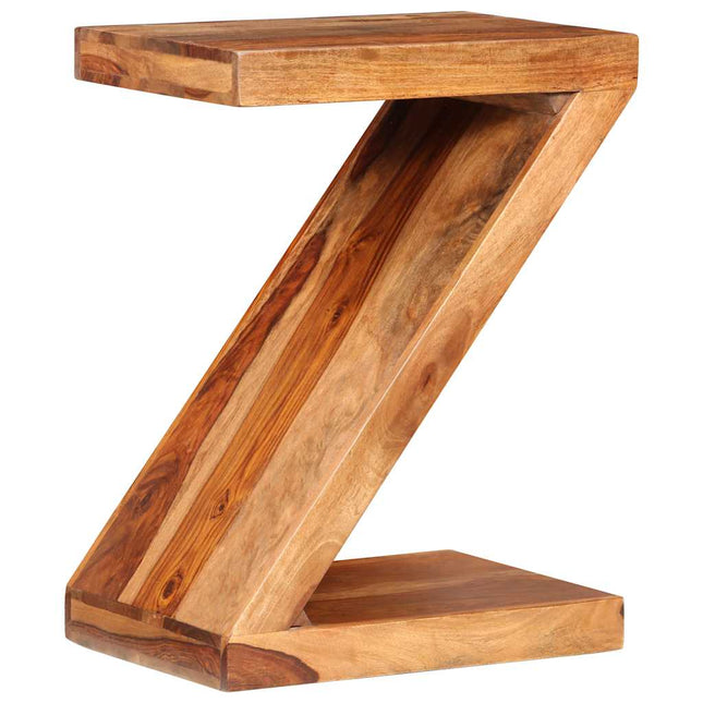 Table D'appoint Forme De Z Bois Massif