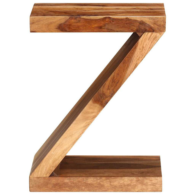 Table D'appoint Forme De Z Bois Massif
