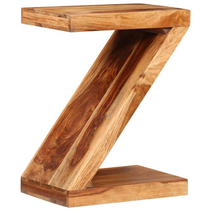 Table D'appoint Forme De Z Bois Massif