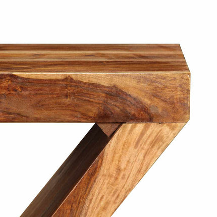 Table D'appoint Forme De Z Bois Massif