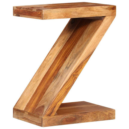 Table D'appoint Forme De Z Bois Massif