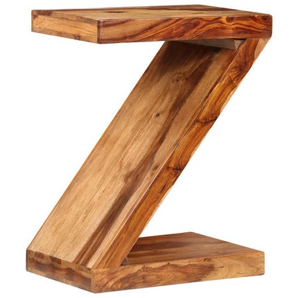 Table D'appoint Forme De Z Bois Massif