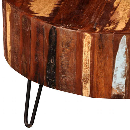 Table Basse Ronde Bois Massif De Récupération