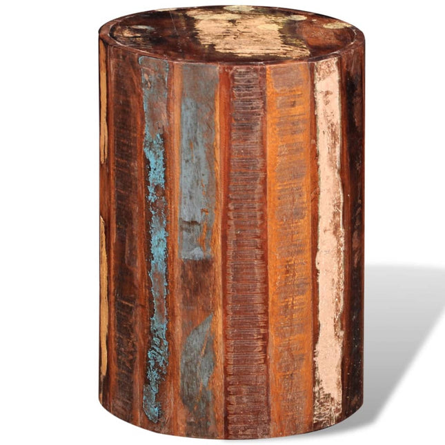 Tabouret Bois De Récupération Massif
