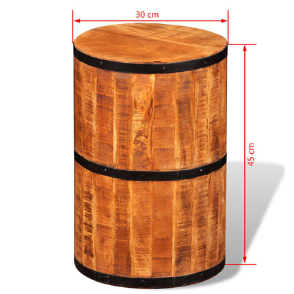 Tabouret De Bar Bois De Manguier Brut