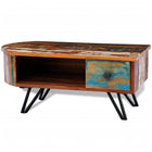 Table Basse Avec Pieds En Fer Bois Massif De Récupération