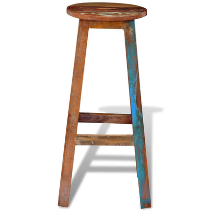 Tabouret De Bar Bois De Récupération Massif