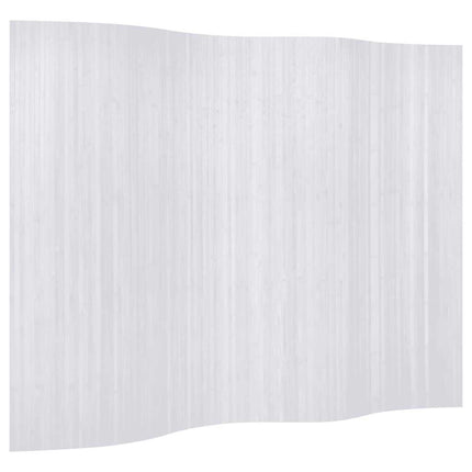 Cloison De Séparation Bambou Blanc