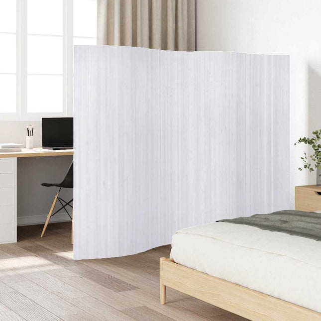 Cloison De Séparation Bambou Blanc