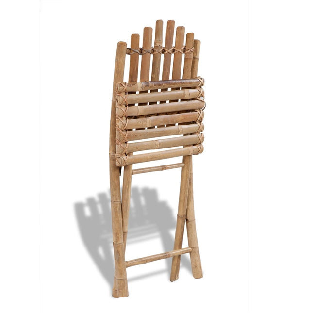 Chaises Pliables D'extérieur Bambou 4 Pcs