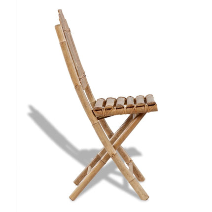 Chaises Pliables D'extérieur Bambou 4 Pcs
