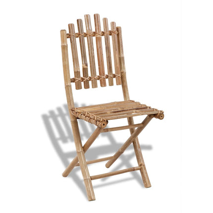 Chaises Pliables D'extérieur Bambou 4 Pcs