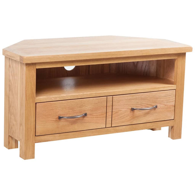 Meuble Tv Avec Tiroir 88 X 42 X 46 Cm Bois De Chêne Solide