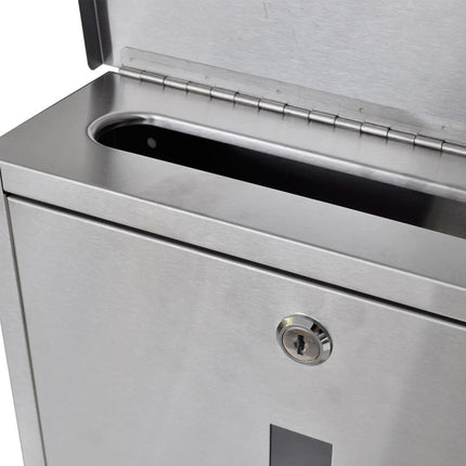 Boîte À Lettre Sur Support En Acier Inoxydable