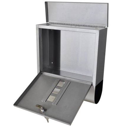 Boîte À Lettre Sur Support En Acier Inoxydable