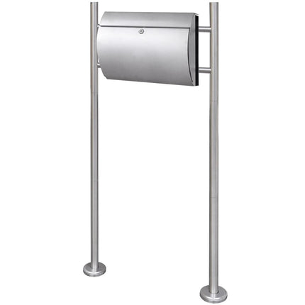 Boîte À Lettre Sur Support En Acier Inoxydable