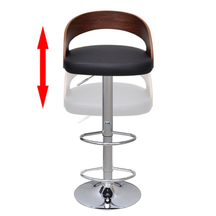 Tabourets De Bar Lot De 2 Bois Courbé