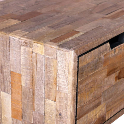 Table Console Avec 3 Tiroirs Bois De Teck Recyclé