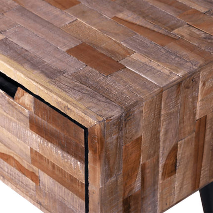 Table Console Tv Avec 4 Tiroirs Bois De Teck Recyclé
