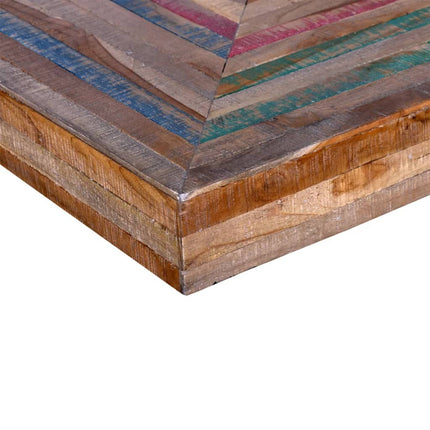 Table Basse Avec Pieds En V Bois De Teck Recyclé