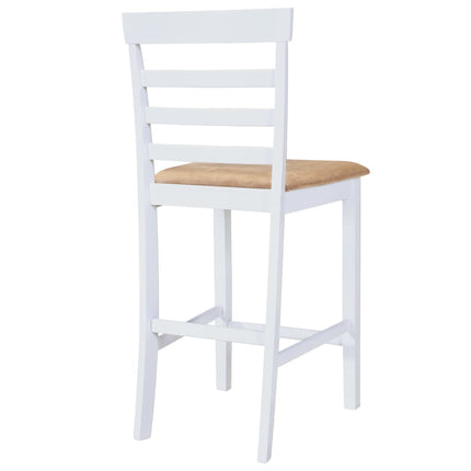 Set Table Et 4 Chaises De Bar En Bois Coloris