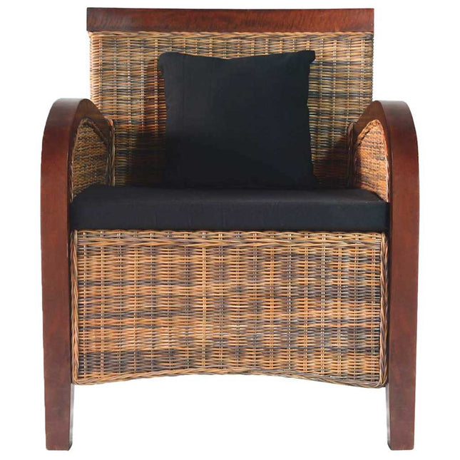 Fauteuil Rotin Tissé À La Main