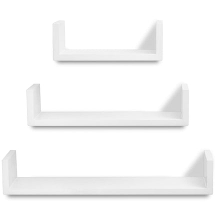 Étagères Murales 3 Pcs Forme De U Mdf