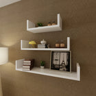 Étagères Murales 3 Pcs Forme De U Mdf