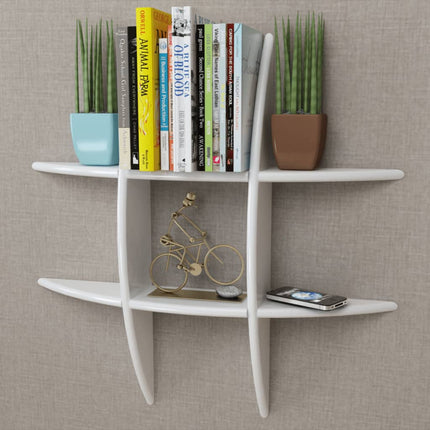 Étagère Murale Mdf Rangement De Livres/Dvd