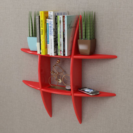 Étagère Murale Mdf Rangement De Livres/Dvd