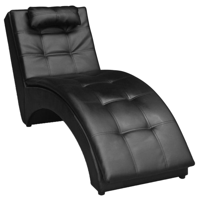Chaise Longue Avec Oreiller Similicuir