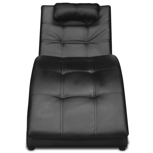 Chaise Longue Avec Oreiller Similicuir