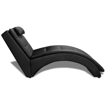 Chaise Longue Avec Oreiller Similicuir