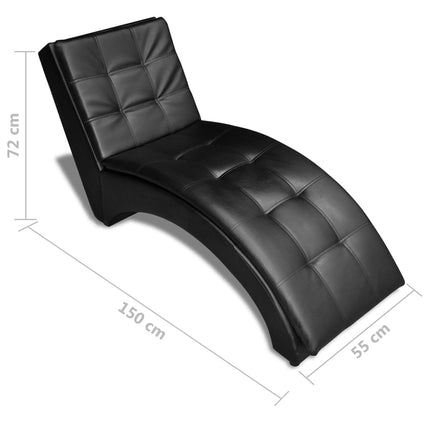 Chaise Longue Avec Oreiller Similicuir