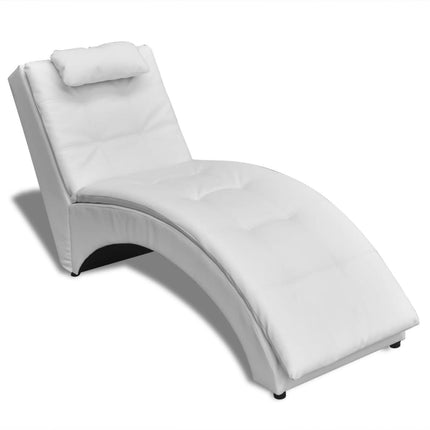 Chaise Longue Avec Oreiller Similicuir