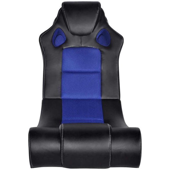 Fauteuil À Bascule À Enceinte Noir Et Similicuir