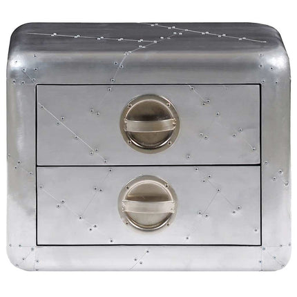 Table De Coin Avec 2 Tiroirs Vintage Style D'aviation