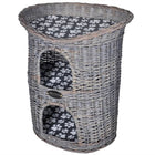 Arbre/Maison 2 Niveaux À Chat Avec Coussin Saule