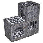 Arbre/Maison/Château À Chat Avec Coussin Saule Gris Clair