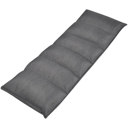 Chaise Longue Pliable De Sol Gris Tissu