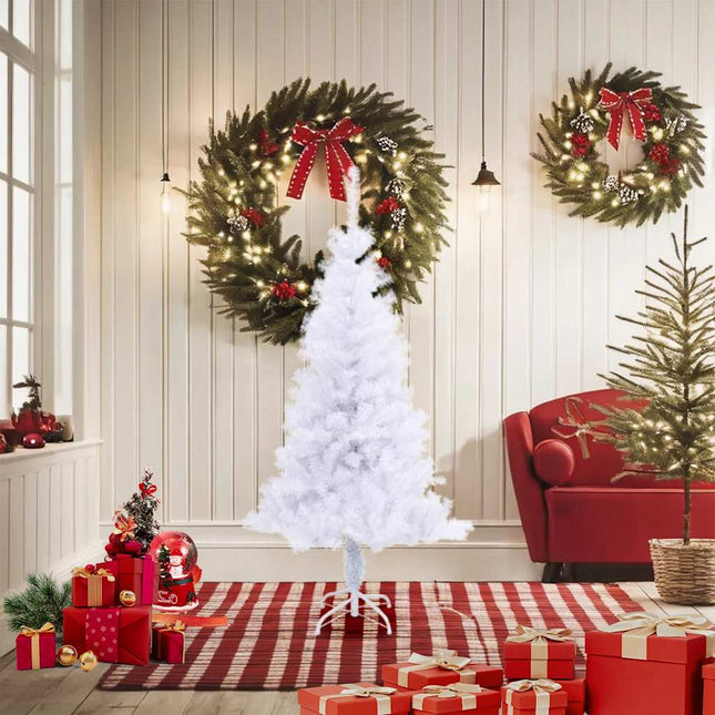 Arbre De Noël Artificiel Avec Support 150 Cm 380 Branches Blanc