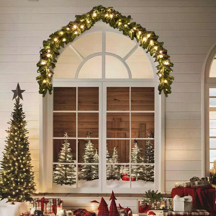 Guirlande De Noël Avec Lumières Led Blanc