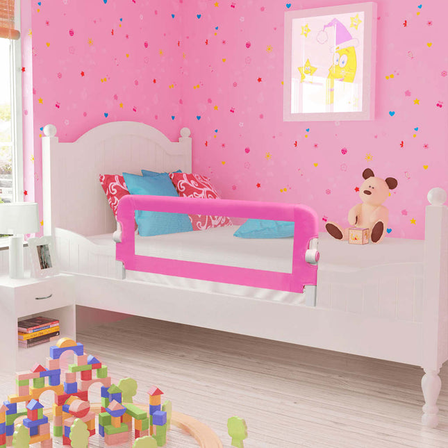 Barrière De Lit De Sécurité Pour Tout-Petits 2Pcs 150X42Cm