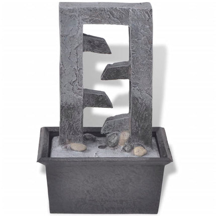 Fontaine D'intérieur Avec Lumière Led Poly-Résine