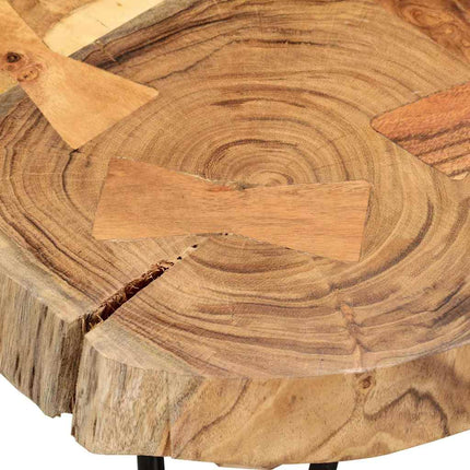 Table Basse 35 Cm 6 Troncs Bois