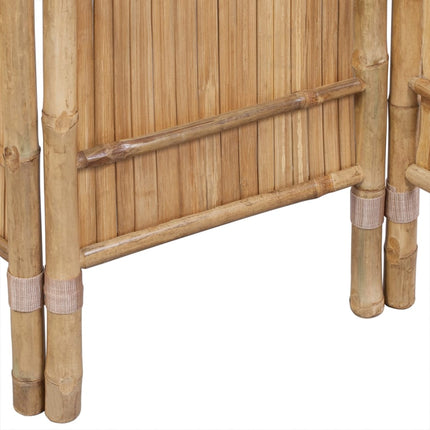 Cloison De Séparation À 4 Panneaux Bambou