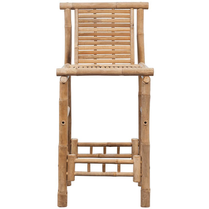 Tabourets De Bar Lot De 2 Bambou
