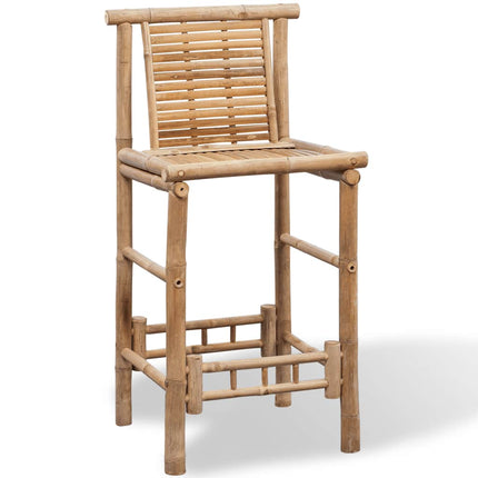 Tabourets De Bar Lot De 2 Bambou